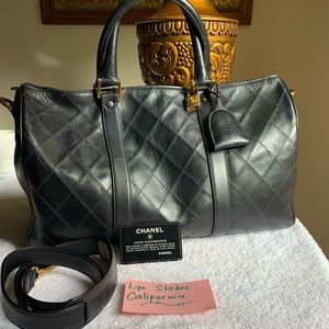 Chanel Travel Duffle Lambskin Bag